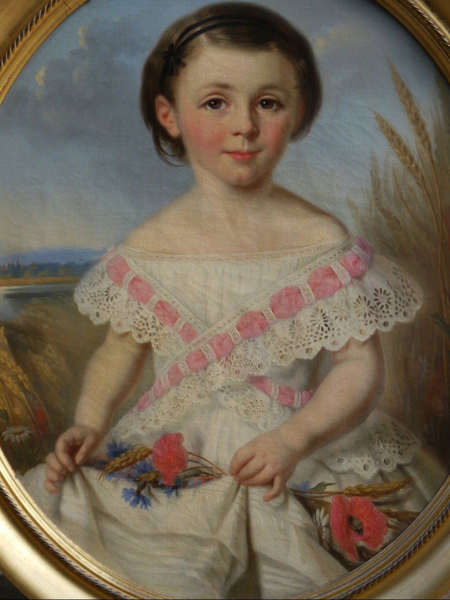 Portrait Of A Girl, 1857. Léonie Prin (1820–?), As A Child
