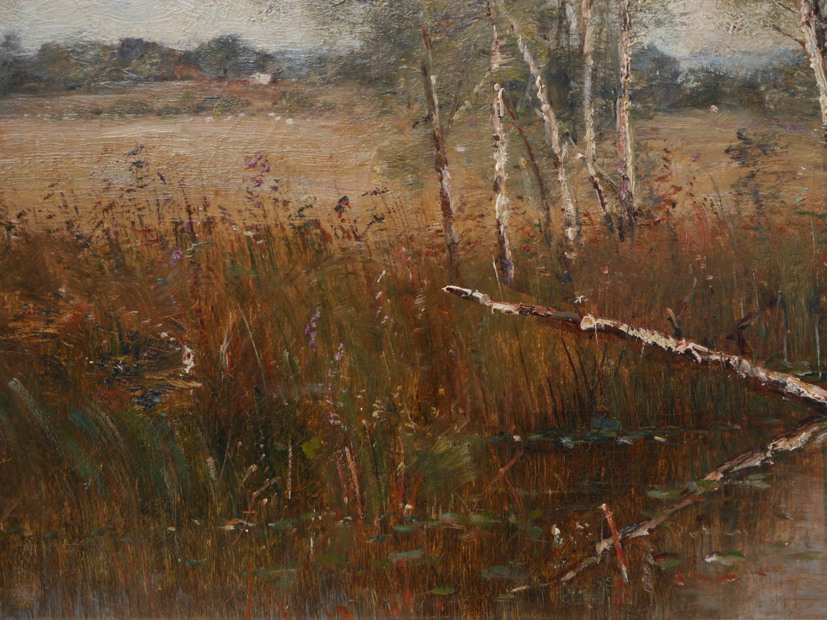 Louis Aimé Japy (1840–1916). Landscape With A Pond.-photo-2