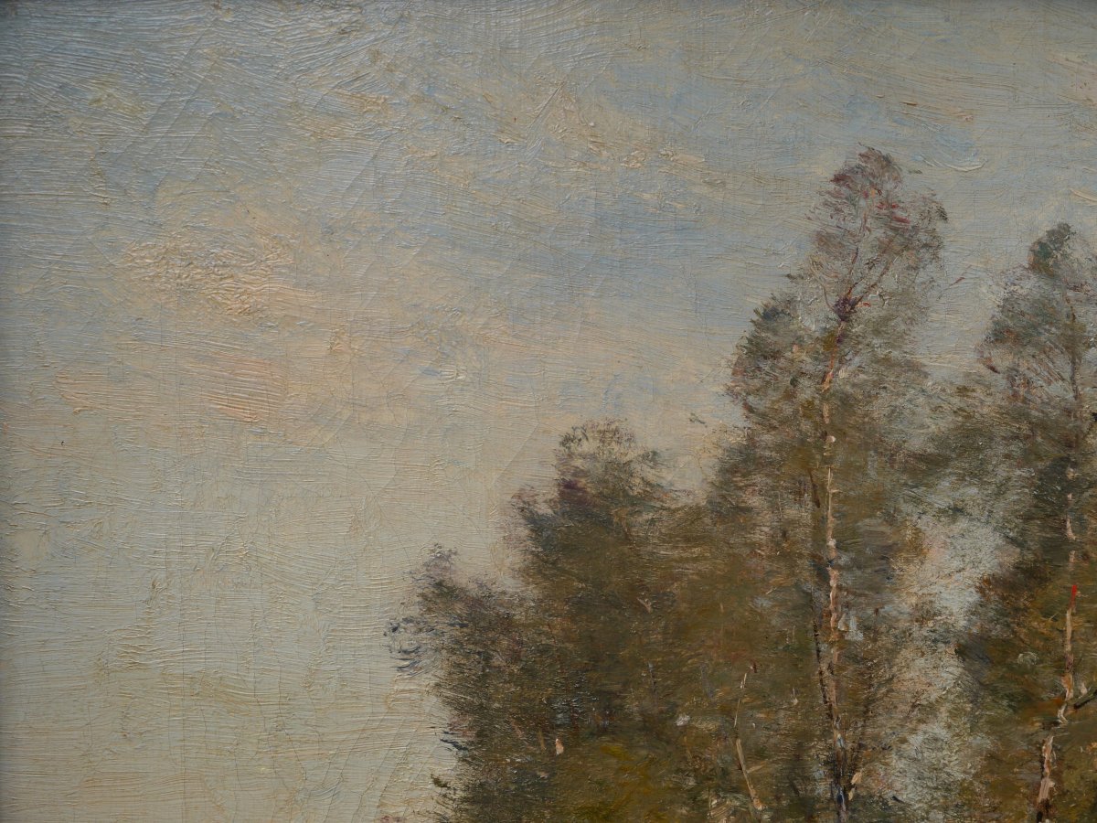 Louis Aimé Japy (1840–1916). Landscape With A Pond.-photo-4