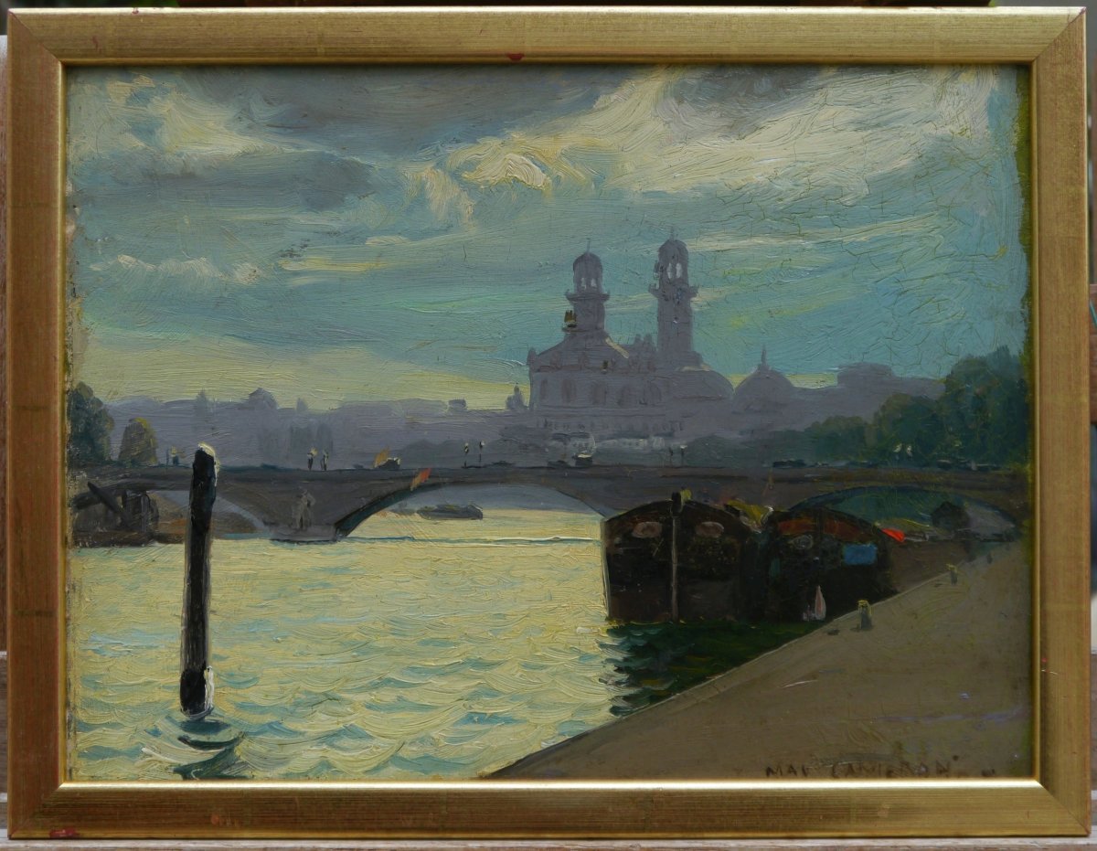 Paris et l'ancien Trocadéro.Robert Lea MAC-CAMERON (1866-1912) peintre américain-photo-2
