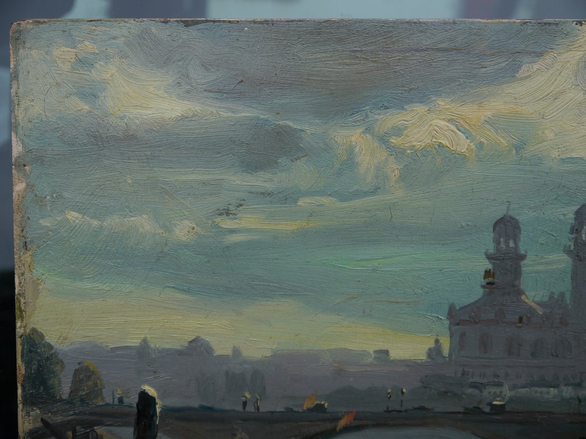 Paris et l'ancien Trocadéro.Robert Lea MAC-CAMERON (1866-1912) peintre américain-photo-3
