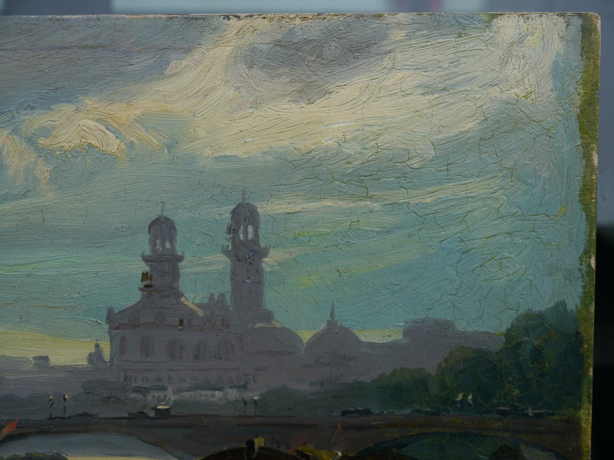 Paris et l'ancien Trocadéro.Robert Lea MAC-CAMERON (1866-1912) peintre américain-photo-4