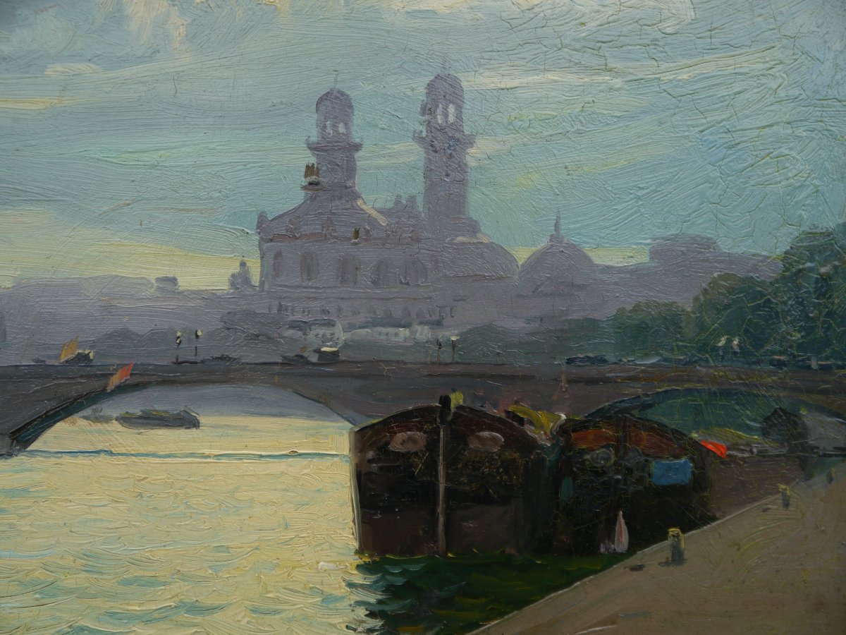 Paris et l'ancien Trocadéro.Robert Lea MAC-CAMERON (1866-1912) peintre américain-photo-2