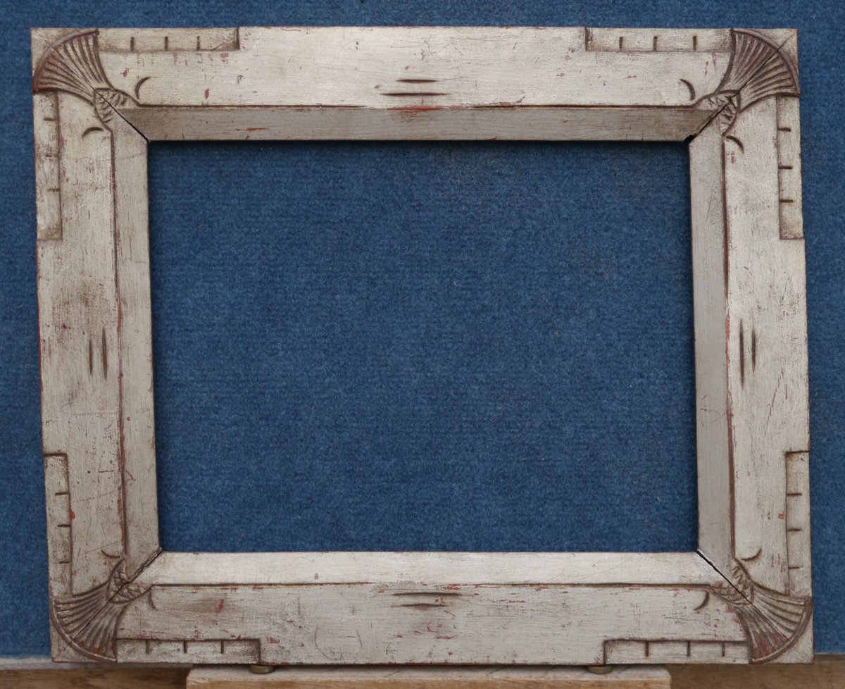 Stylized Art Deco Frame With Silver Patina, Size 33.6x25.5 Cm_5f-photo-4