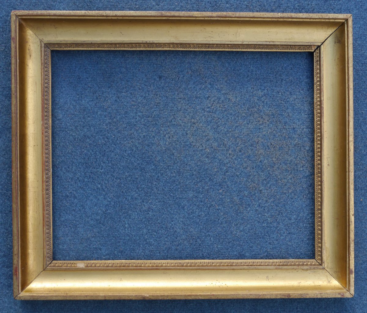 Cadre doré XIXè pour 6F (41x33) vue 39,4x31,4 cm-photo-3