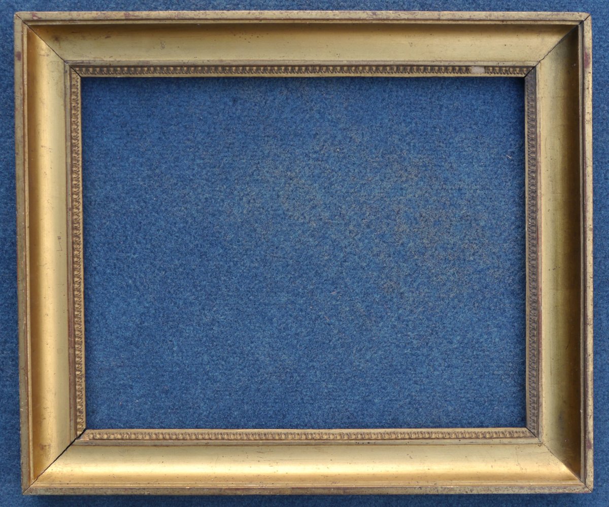Cadre doré XIXè pour 6F, vue 39,4x31,4 cm