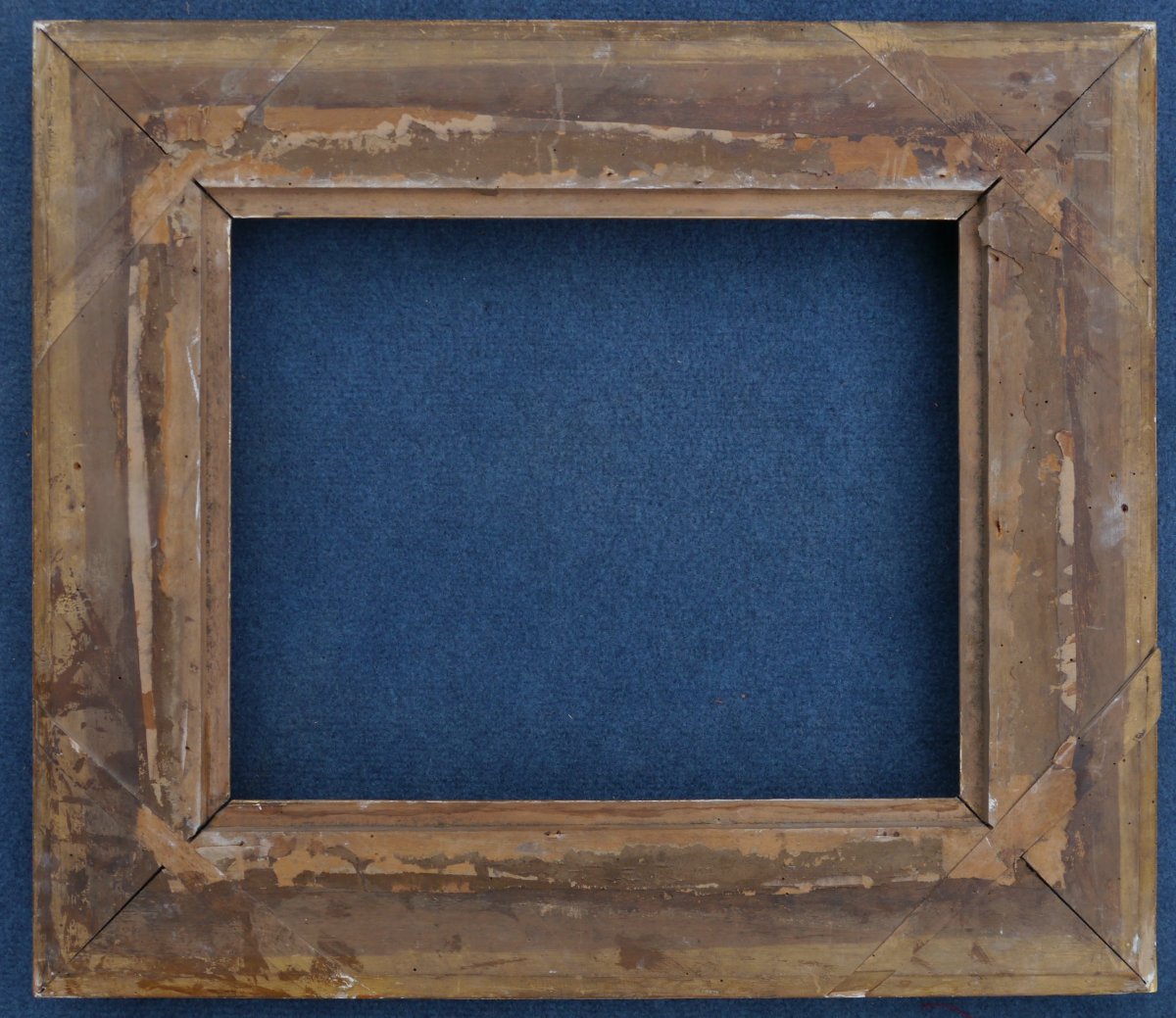 Large 19th-century Gilded Frame With Channels For 6f (41x33), Image Size 39.3x31.3 Cm-photo-7