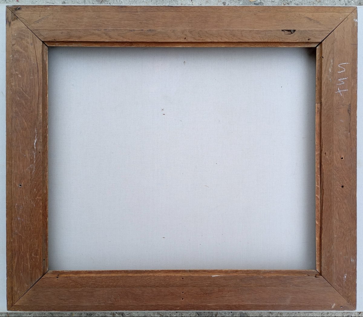 Cadre en bois chêne fin 19è pour 10F (55x46) vue 54,1x45,1 cm-photo-8