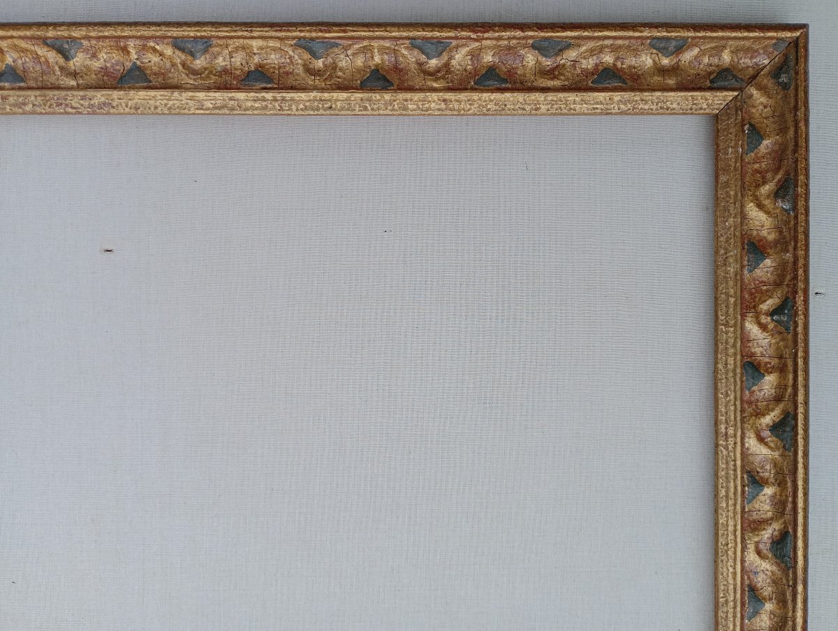 Cadre baguette début 20è art-déco, vue 56x45,3 cm-photo-3