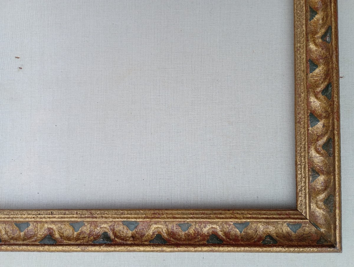 Cadre baguette début 20è art-déco, vue 56x45,3 cm-photo-4