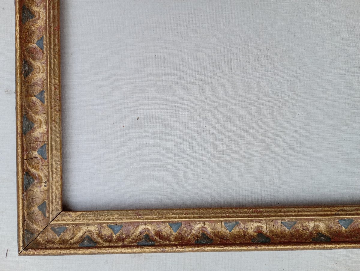 Cadre baguette début 20è art-déco, vue 56x45,3 cm-photo-1