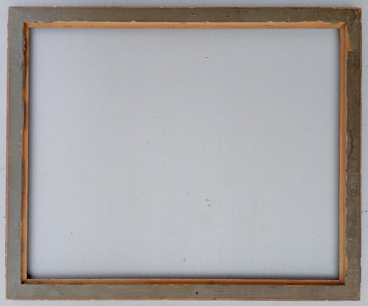Cadre baguette début 20è art-déco, vue 56x45,3 cm-photo-3
