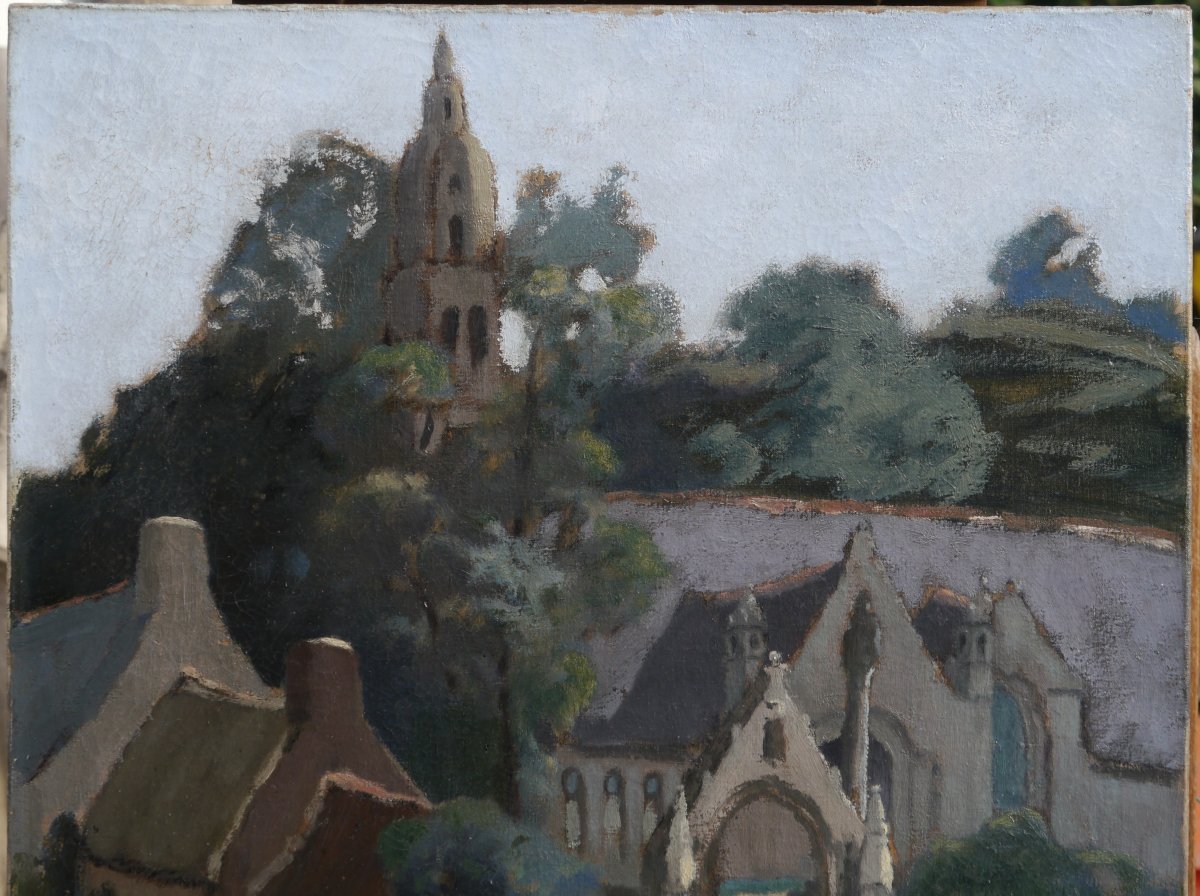 Châteaulin, Brittany, Notre-dame Church. Gaston Bouillon (1881–1958)-photo-3