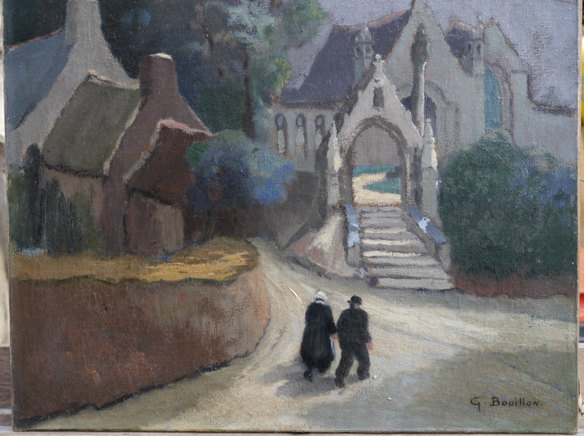 Châteaulin, Brittany, Notre-dame Church. Gaston Bouillon (1881–1958)-photo-4
