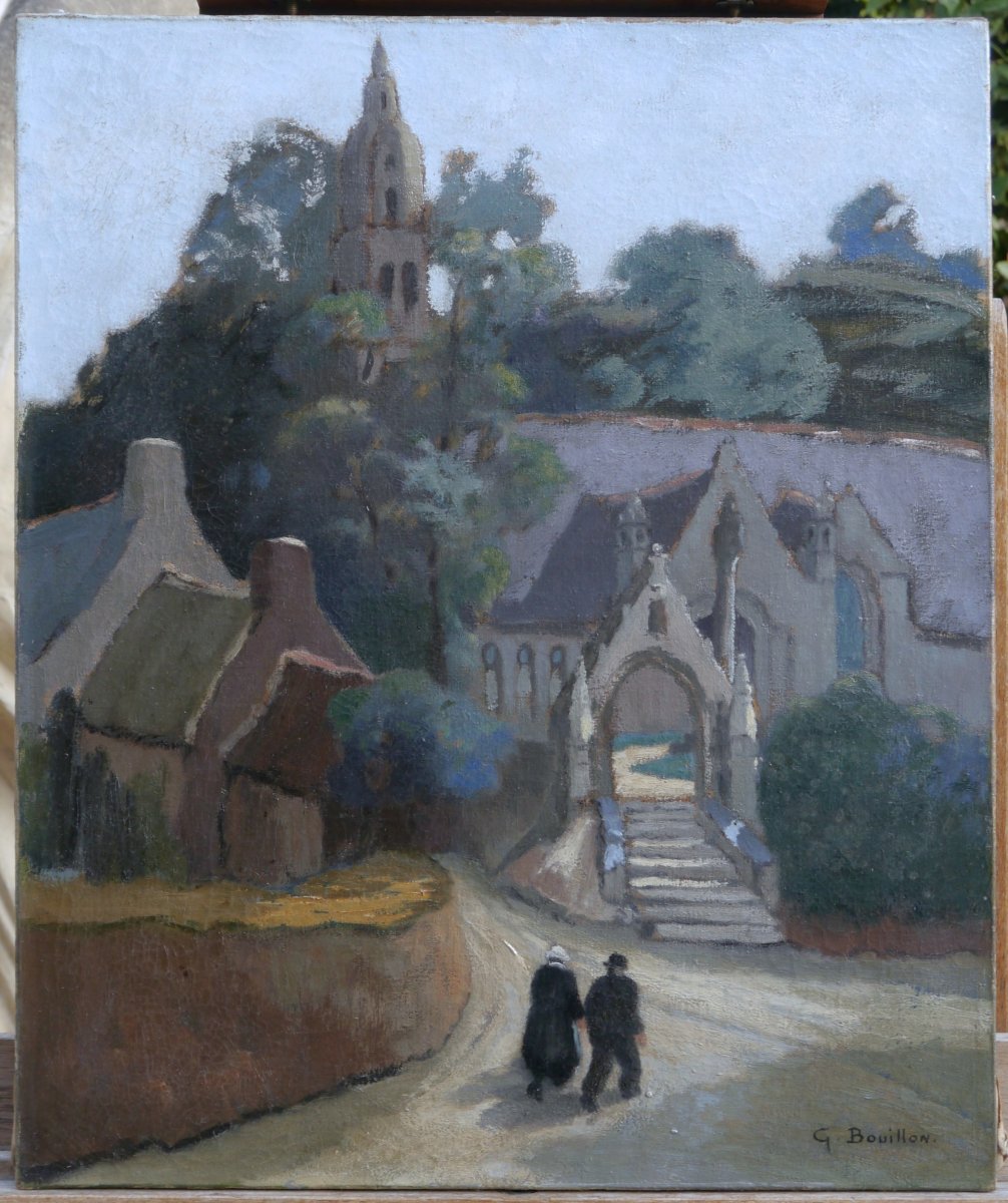 Châteaulin, Brittany, Notre-dame Church. Gaston Bouillon (1881–1958)-photo-2