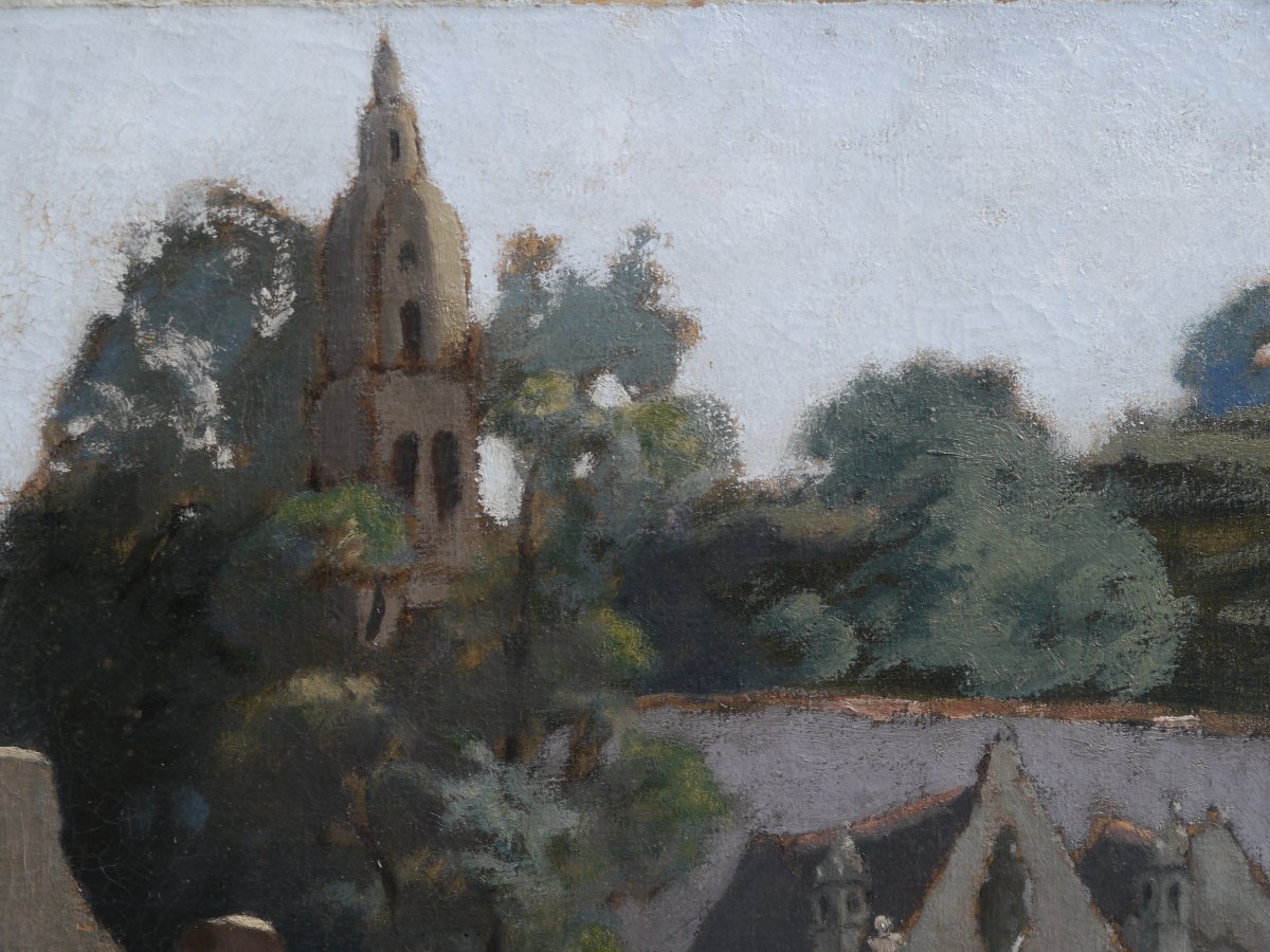 Châteaulin, Brittany, Notre-dame Church. Gaston Bouillon (1881–1958)-photo-1