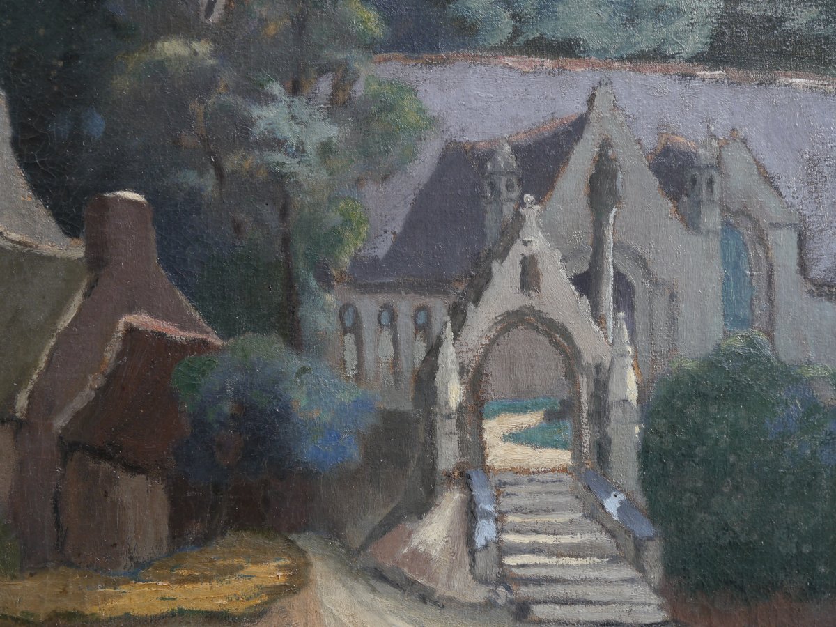 Châteaulin, Brittany, Notre-dame Church. Gaston Bouillon (1881–1958)-photo-2
