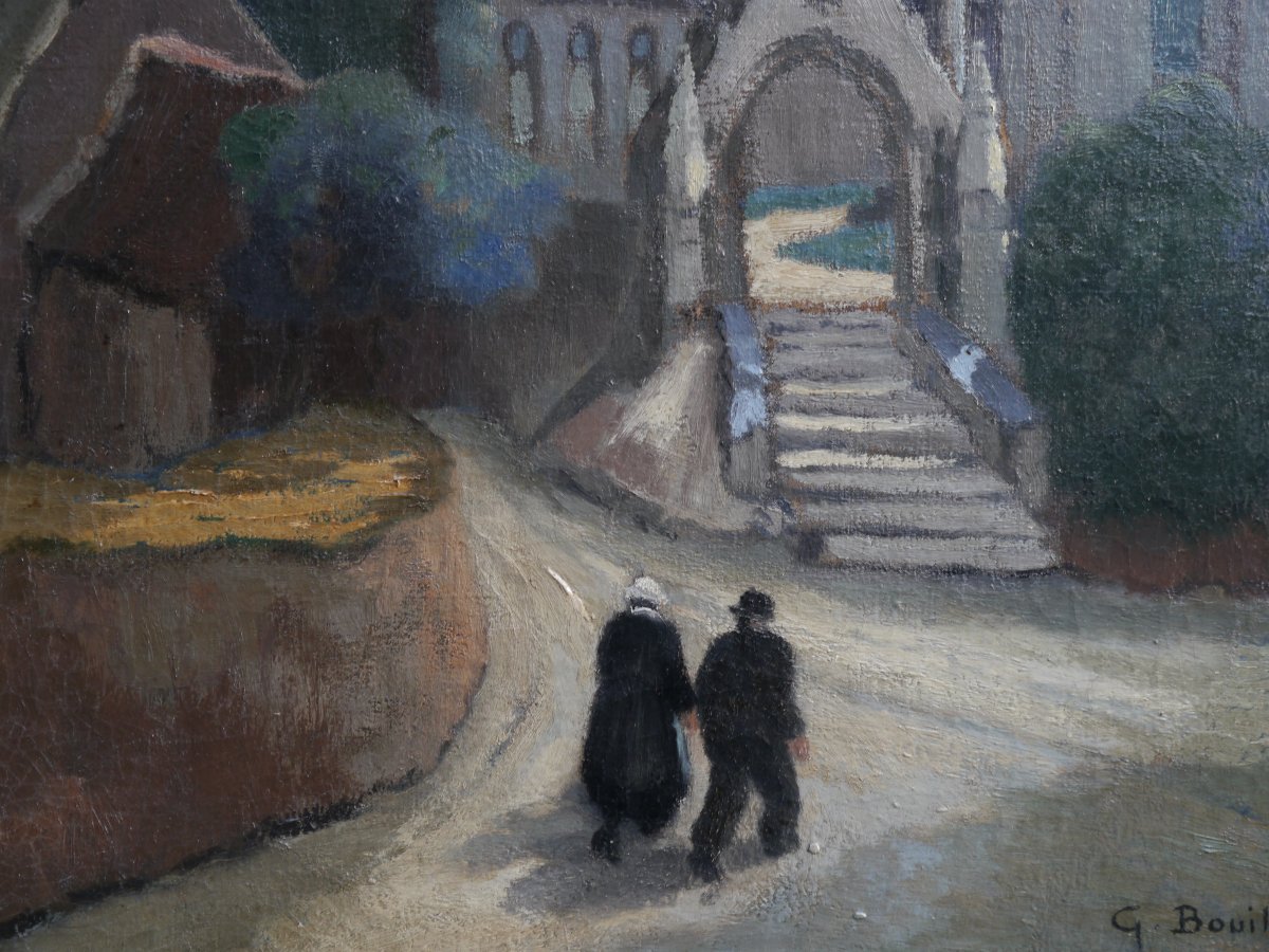 Châteaulin, Brittany, Notre-dame Church. Gaston Bouillon (1881–1958)-photo-3