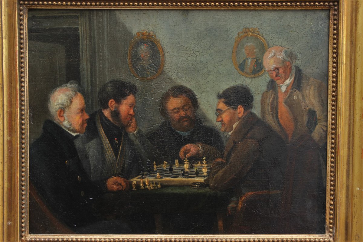 Les joueurs d'échecs et les joueurs de cartes, XIXè-photo-3