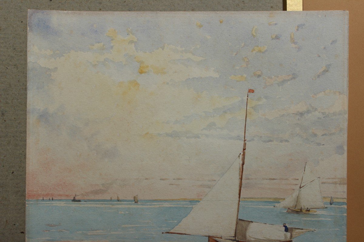 Francis Garat Born In 1870 Or 1853 - Bassin d'Arcachon, Lively Beach-photo-3