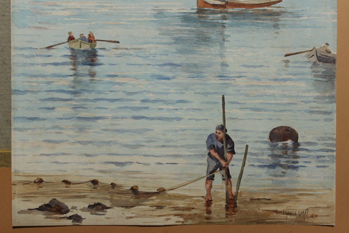Francis Garat Born In 1870 Or 1853 - Bassin d'Arcachon, Lively Beach-photo-1