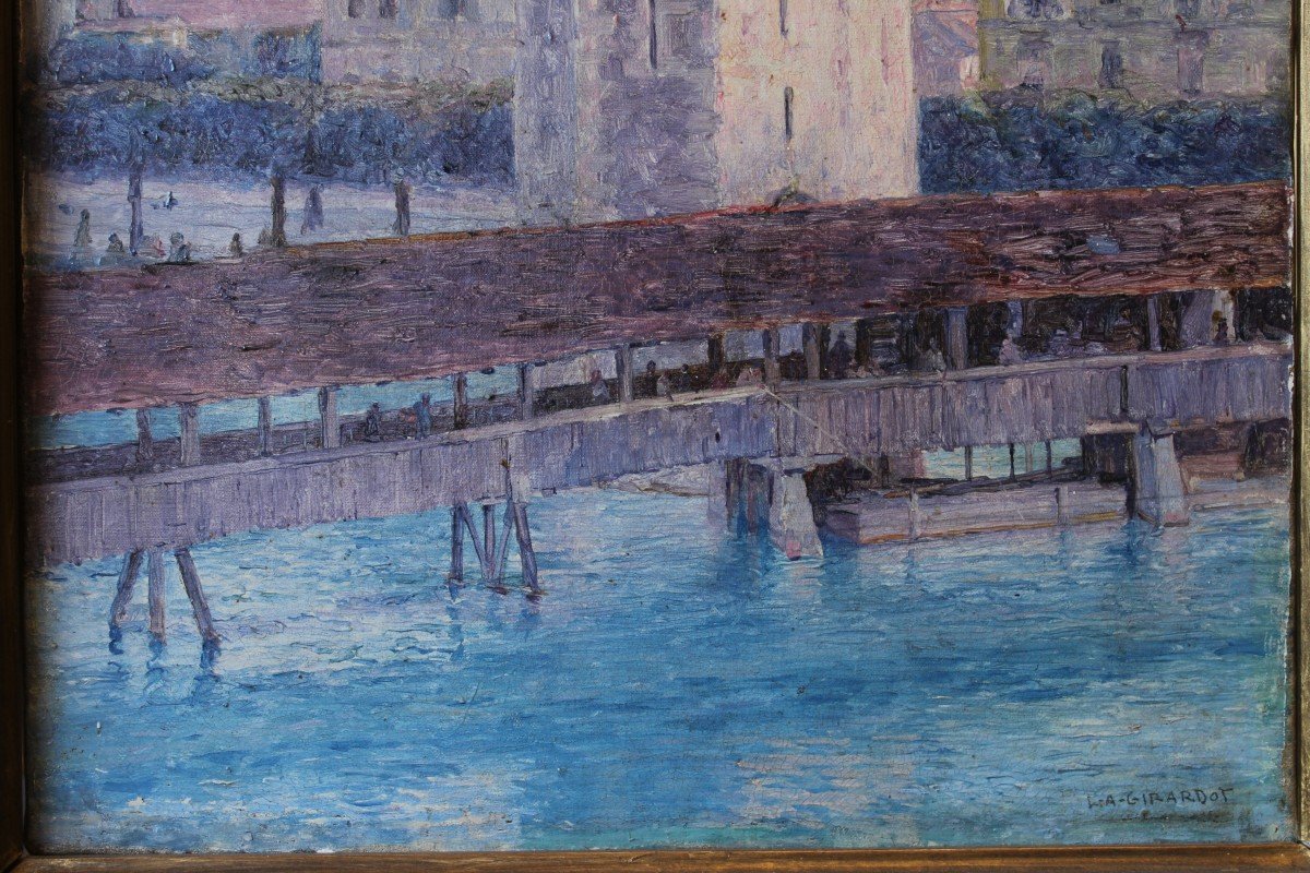 Pont de Lucerne "Kapellbrücke ", Suisse -  Louis-Auguste GIRARDOT (1856-1933)-photo-2