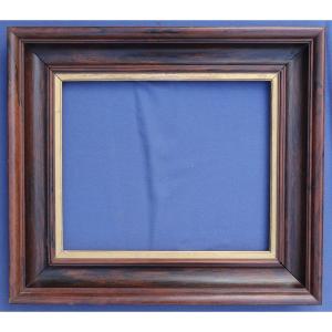 Beau cadre XIXè palissandre pour format 8F - 46x38 cm