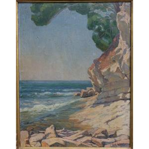 Jean Julien (1888-1974). Seaside In The Mediterranean.