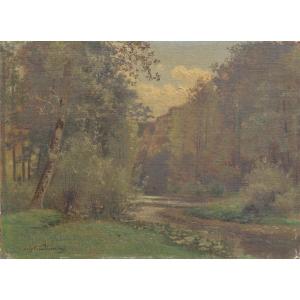 Auguste Dandoy (1839-1893). Water Lily River