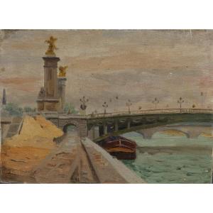 Vue de Paris, le Pont Alexandre III.