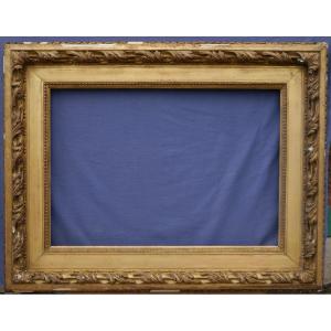 Large 19th Century Gilded Frame From Ateliers Souty, 20m Format, 70.5 X 49 Cm View