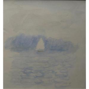 André Barbier (1883-1970). The Sailboat