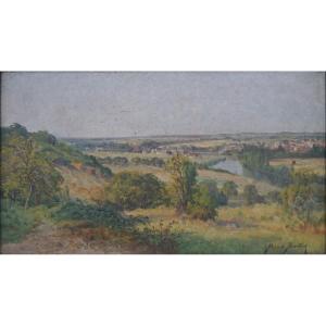 The Creuse At The Hague Descartes. Pierre Ernest Ballue (1855-1928)