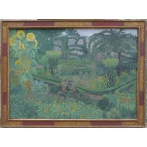 Sunflower Garden. Julia Abel-truchet (1862-1935)