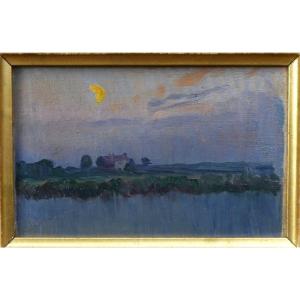 Petit paysage nocturne, La Roche Guyon 1910. 