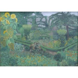 Sunflower Garden. Julia Abel-truchet (1862-1935)
