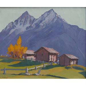 Switzerland, Valais, The Teeth Of Veisivi. Paul Léon Bléger (1889-1981)