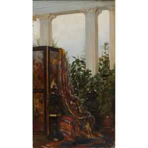 Oriental Interior. Paul Henri Breham (1850-1933)