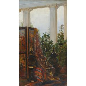 Oriental Interior. Paul Henri Breham (1850-1933)