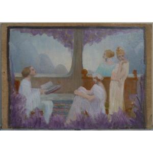 Etude symboliste vers 1900