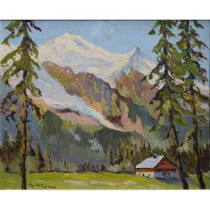 Chamonix, Dôme Du Goûter, By A. Walter, 20th Century. Mont Blanc.