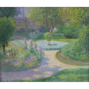 A Garden In Bloom, 1900. Jean Beauduin (1851–1916)