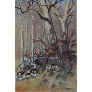 Maurice Taquoy (1878–1952). Hound Hunt, 1929