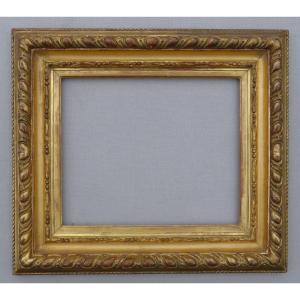 19th-century Gilded Frame, View Size 25.5 X 21 Cm, For 3f Format