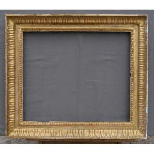 Early 19th-century Gilded Frame In Need Of Restoration, Picture Size 60.5 X 50.5 Cm, Empire Style