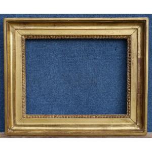 Small Gilded Frame, Circa 1800; View: 22.2 X 16.5 Cm