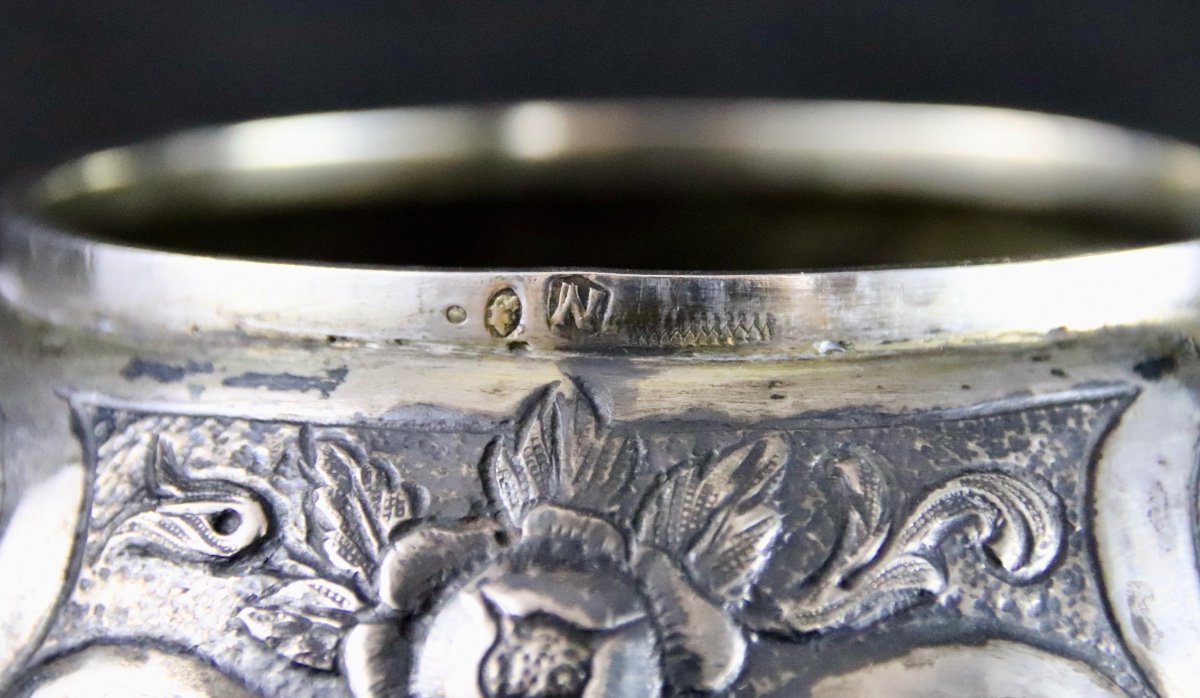 Pokal Or German Covered Cup In Sterling Silver, XIXth Century-photo-7