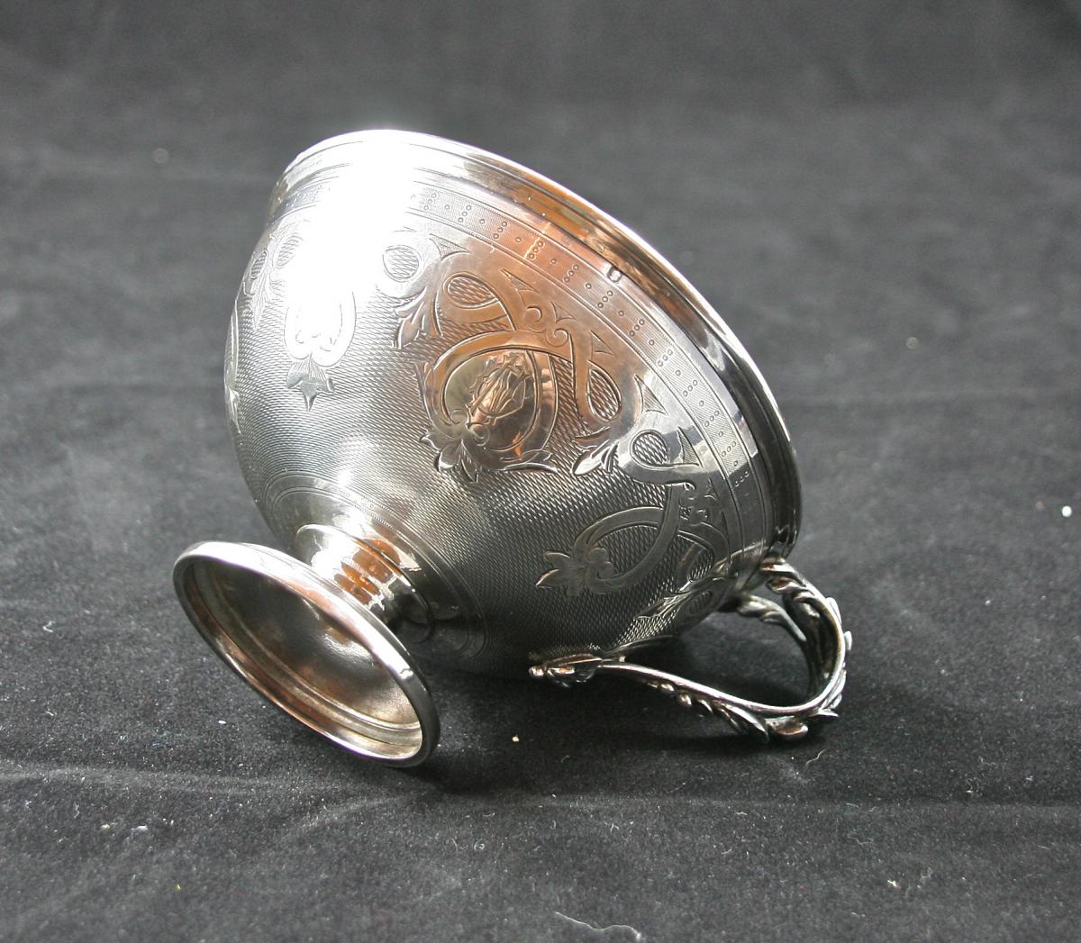 Cup And Saucer Silver-photo-1