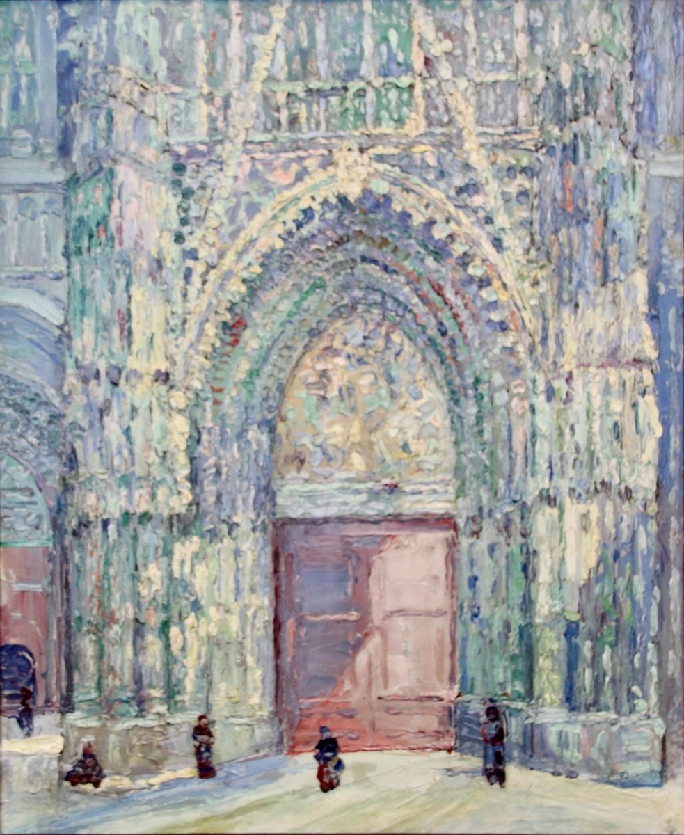 Portail De La Cath&eacute;drale De Rouen Par Pierre-jean Dumont -photo-2