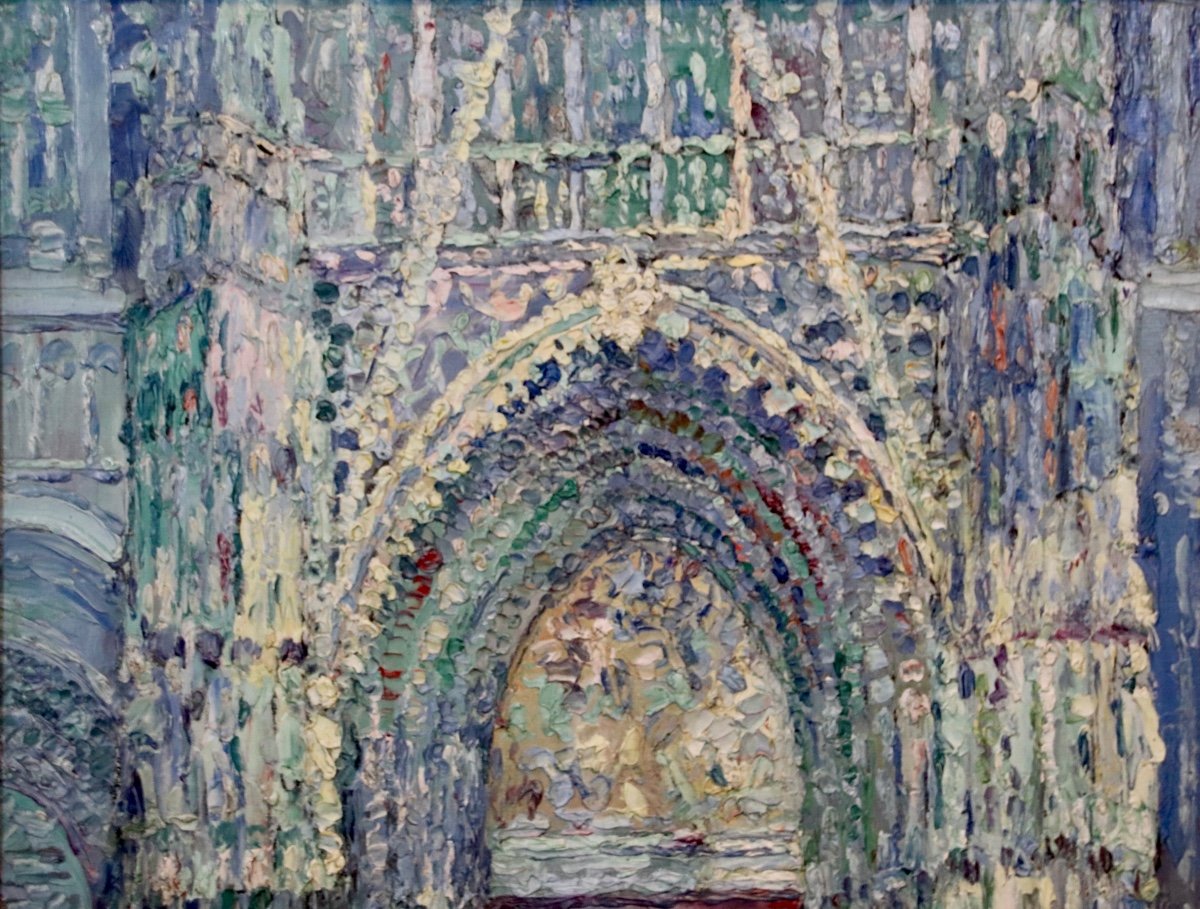 Portail De La Cath&eacute;drale De Rouen Par Pierre-jean Dumont -photo-3